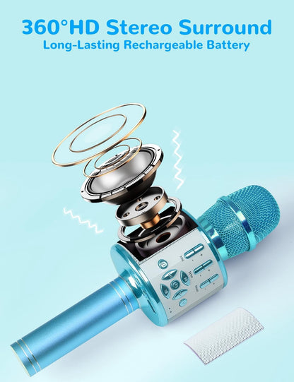 Karaoke Microphone-Blue