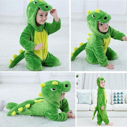 Swfoer Toddler Dinosaur Onesie Baby Animal Costumes Kids Jumpsuit Dress Up Outfit