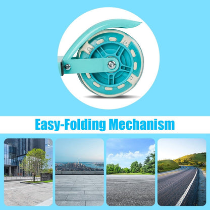 Kick Scooters Adjustable Height Handlebars Foldable with Light-up Wheels