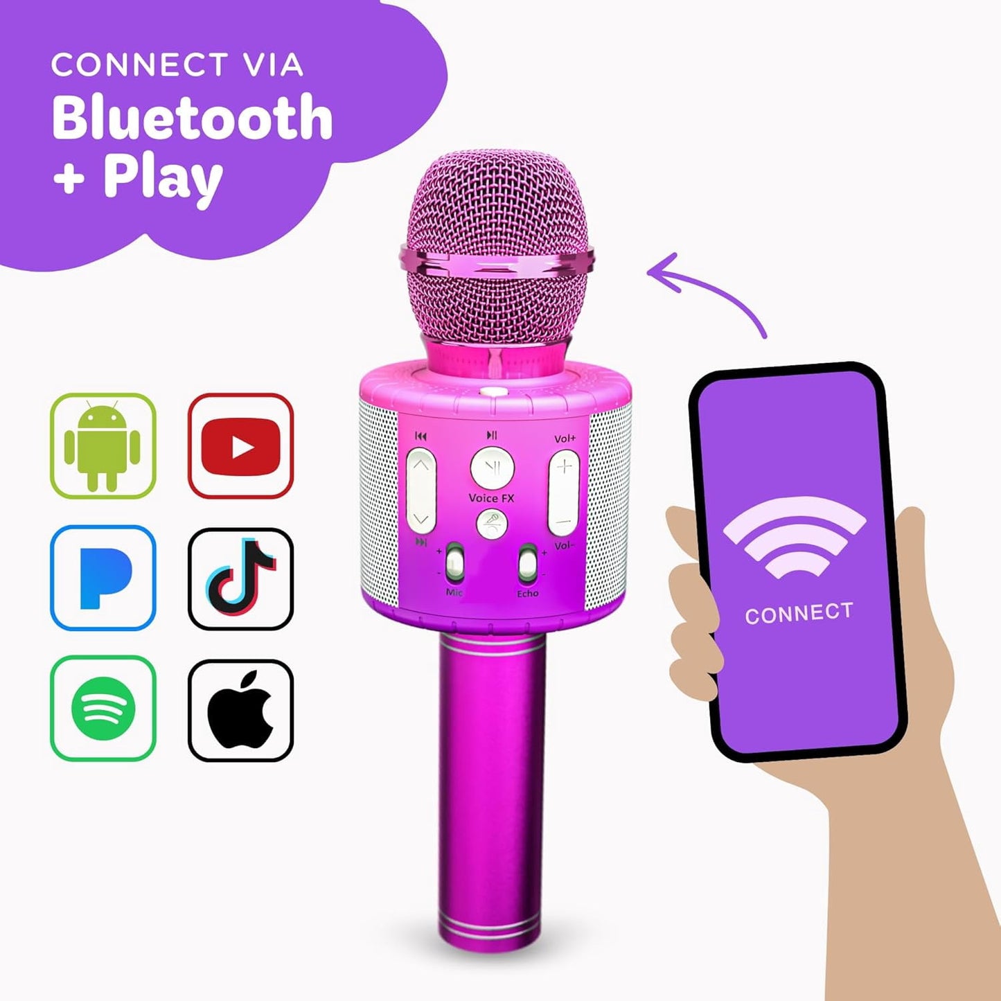 Karaoke Microphone,Purple