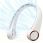 Portable Neck Fan, 3 Speeds Hands Free Personal Wearable Bladeless Fan with 3600mAh Rechargeable Battery, White